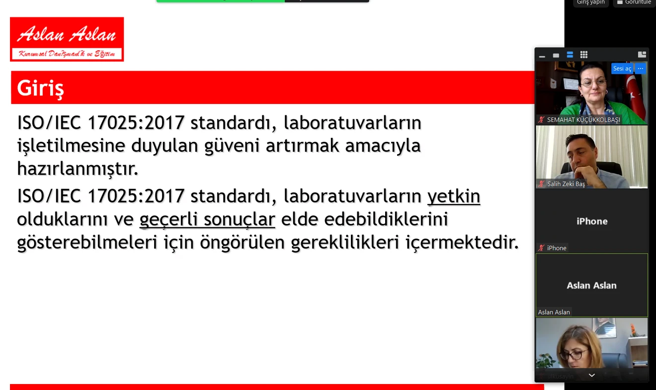 Deney ve Kalibrasyon Laboratuvarlarının Yetkinliği için Genel Gereklilikler 